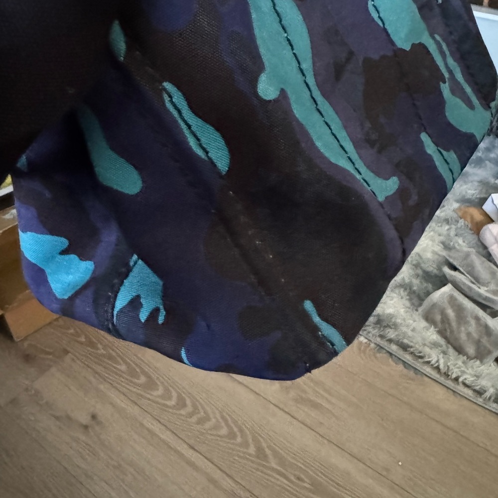 #030 Prada Camouflage Blue and Black and purple  with adjustable strap - Picture 14 of 16